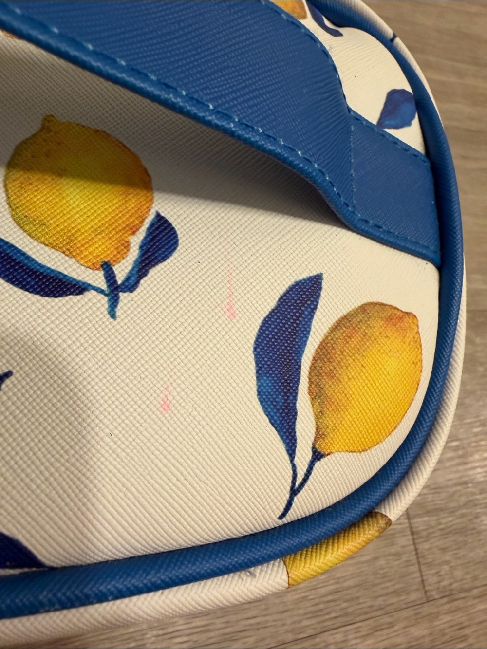 Rae Dunn Ciao, Bella Lemon Print Cosmetic Train Case - White & Yellow - Picture 9 of 9